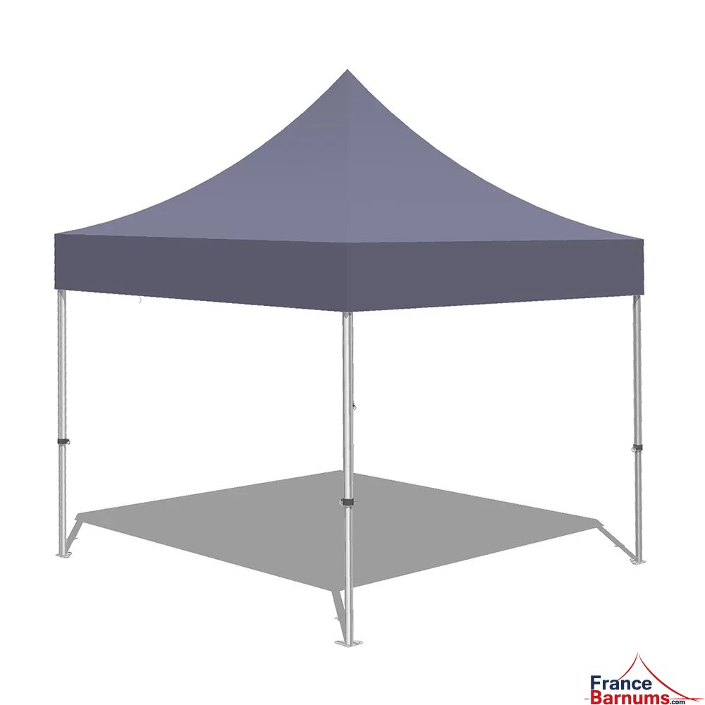 Tonnelle Pliante Alu Pro 55 PRESTIGE M2 3mx3m BLANC - PVC 580g/m²