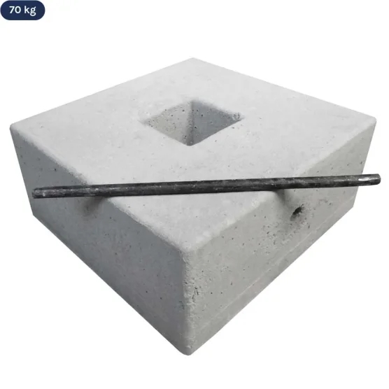POIDS en BETON de 70kg pour barnum pliant ou tente de réception POIDS en BETON de 70kg pour barnum pliant ou tente de réception