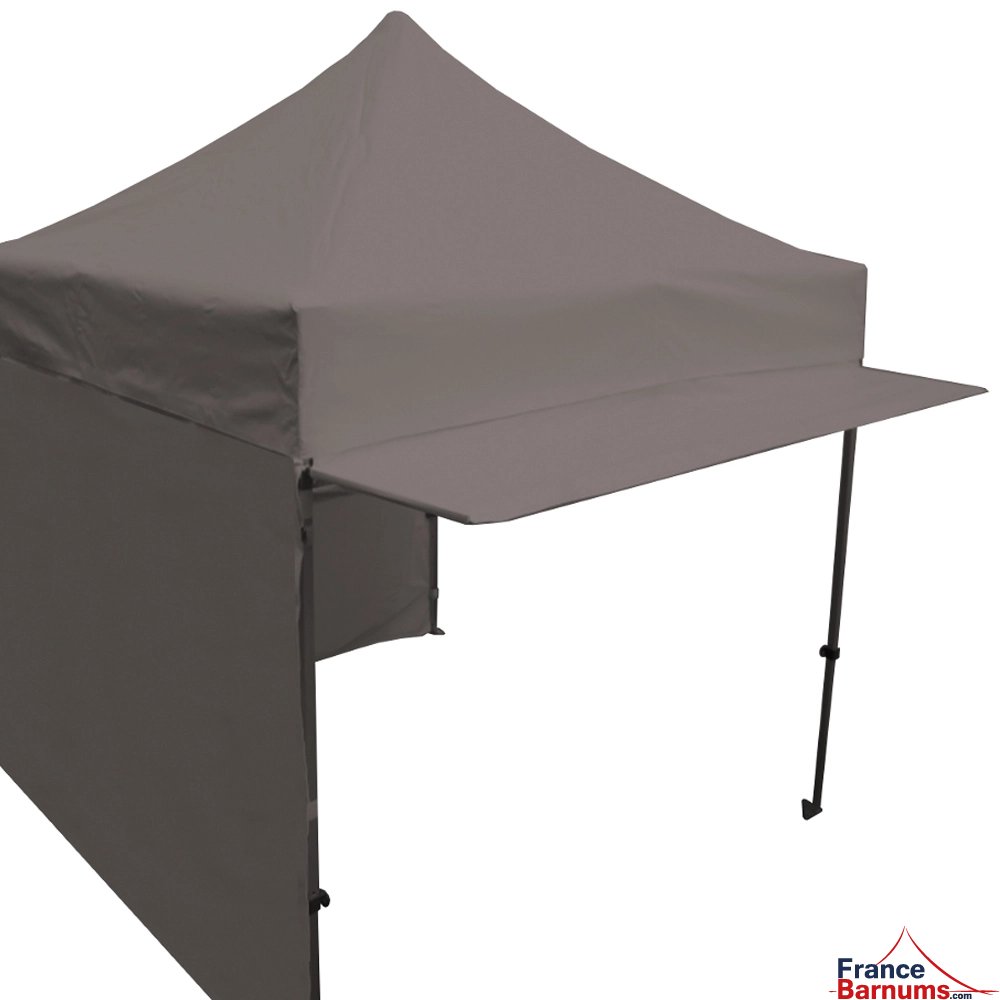 Casquette taupe extension soleil pour barnum pliant Acier Premium