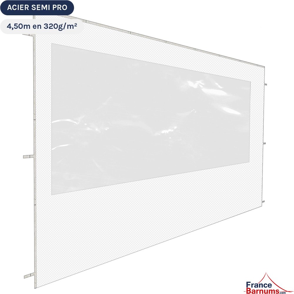 Paroi de 4m5 Fenêtre - Polyester enduction PVC 320gr/m² Paroi de 4m5 Fenêtre - Polyester enduction PVC 320gr/m²