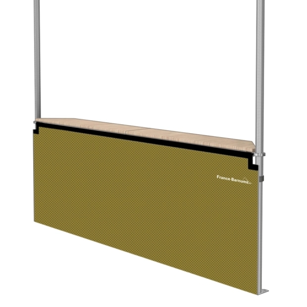 Jupe de table comptoir BUVETTE de 3m ou 4m en POLYESTER 380gr/m²