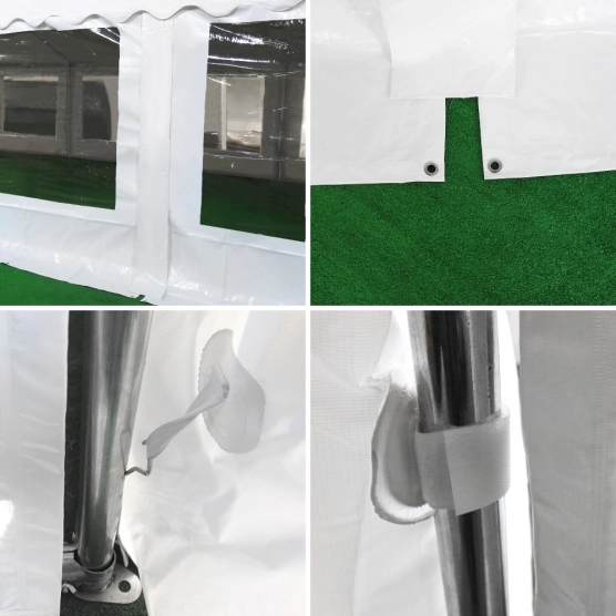 Tente de réception - Chapiteau MEDIUM 5m x 12m en PVC Tente de réception - Chapiteau MEDIUM 5m x 12m en PVC