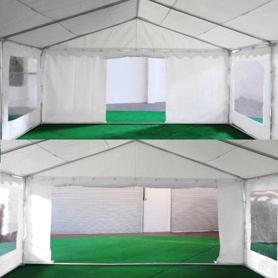 Porte de tente de réception - Chapiteau MEDIUM 5m x 12m en PVC Porte de tente de réception - Chapiteau MEDIUM 5m x 12m en PVC