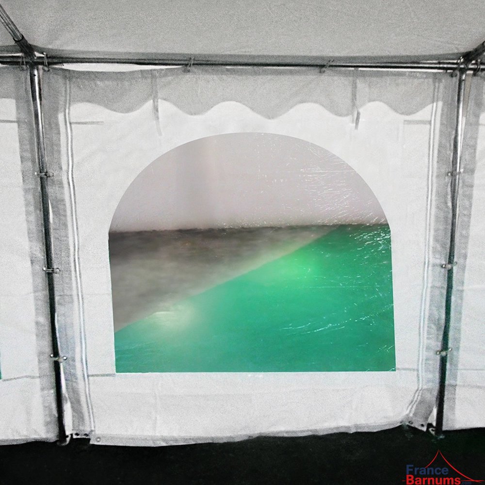 Bâche de fenêtre pour tente de réception - Chapiteau PREMIUM 6m x 12m en PVC