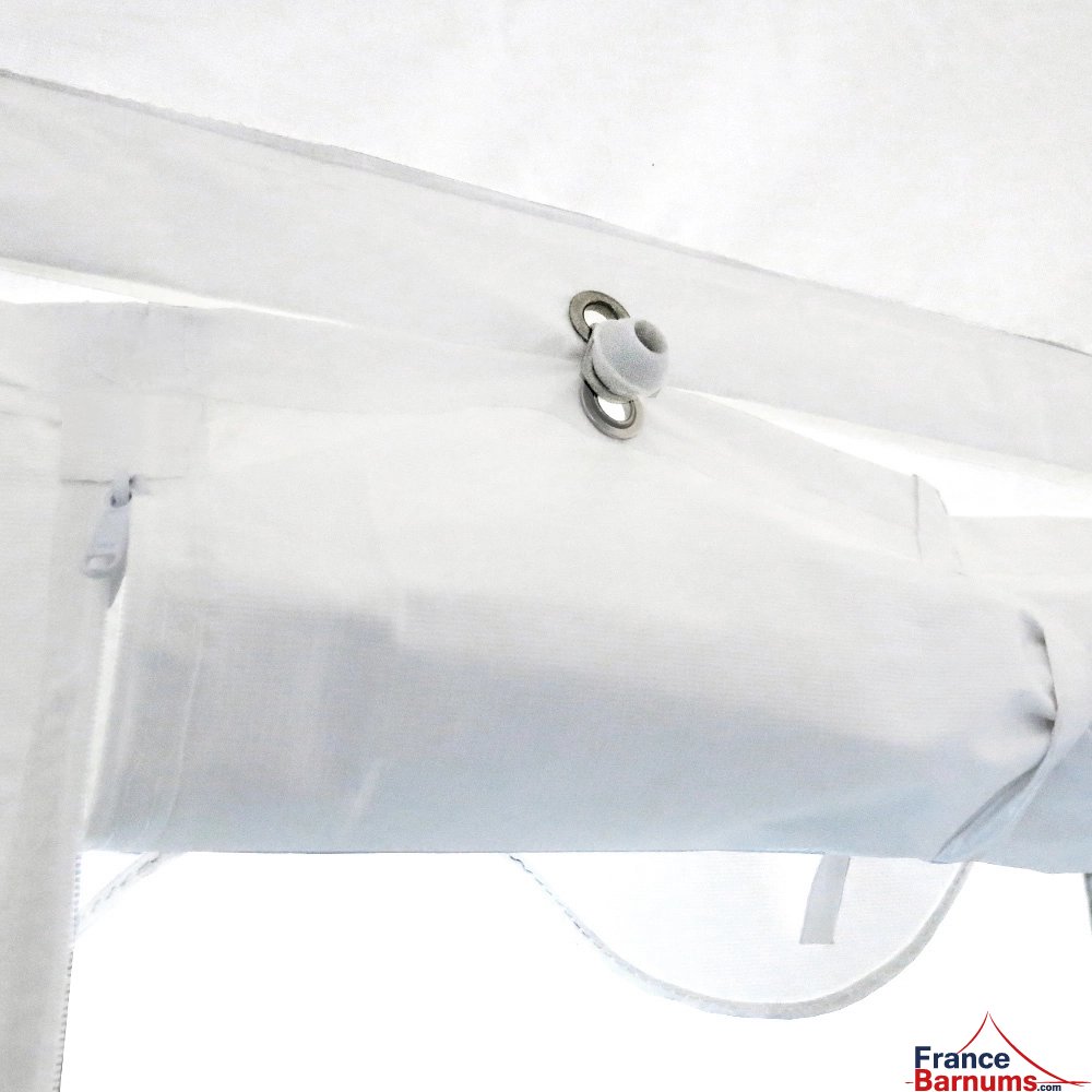 Porte enroulable de tente de réception - Chapiteau PREMIUM 6m x 12m en PVC