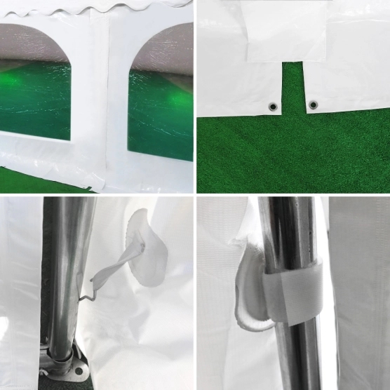 Détails de Tente de réception - Chapiteau PREMIUM 6m x 12m en PVC