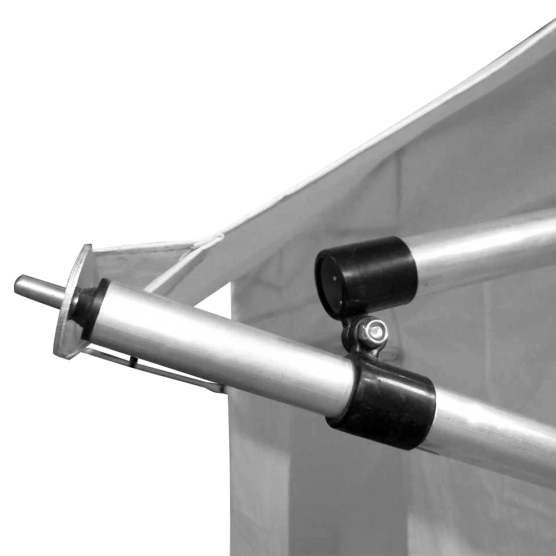 Barre transversale de casquette amovible -Tonnelle Acier Semi Pro 3mx3m BLANC avec Pack 4 Côtés et Casquette amovible