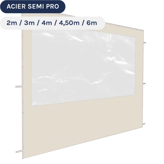 Paroi de 3m Fenêtre Beige - Tissé polyester 180gr/m²