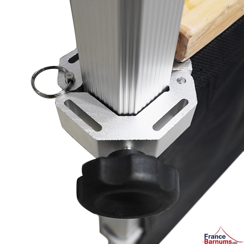 Pièce de connexion pour comptoir buvette sur pied de barnum pliant Ø55mm pour alu pro 55 prestige