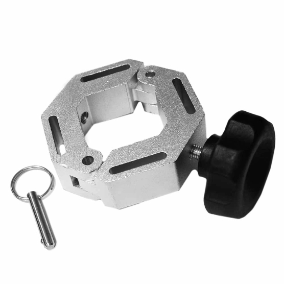 Connecteur Ø55mm avec support à visser sous le comptoir buvette