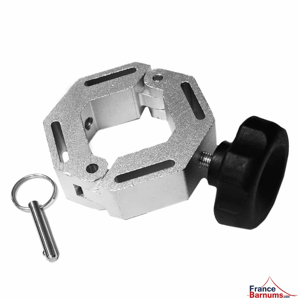 Connecteur Ø55mm avec support à visser sous le comptoir buvette