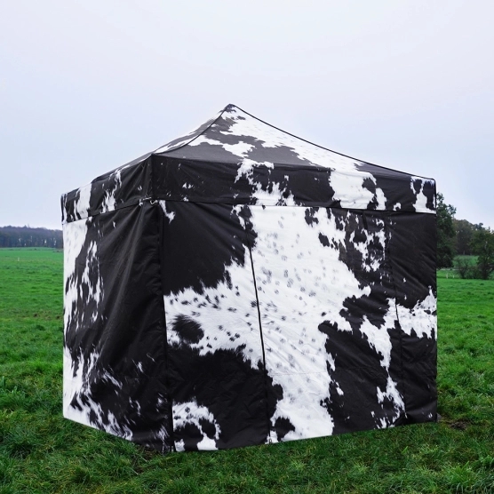 Barnum 3x3m imprimé Peau de Vache collection Capsule#2 Barnum 3x3m imprimé Peau de Vache collection Capsule#2
