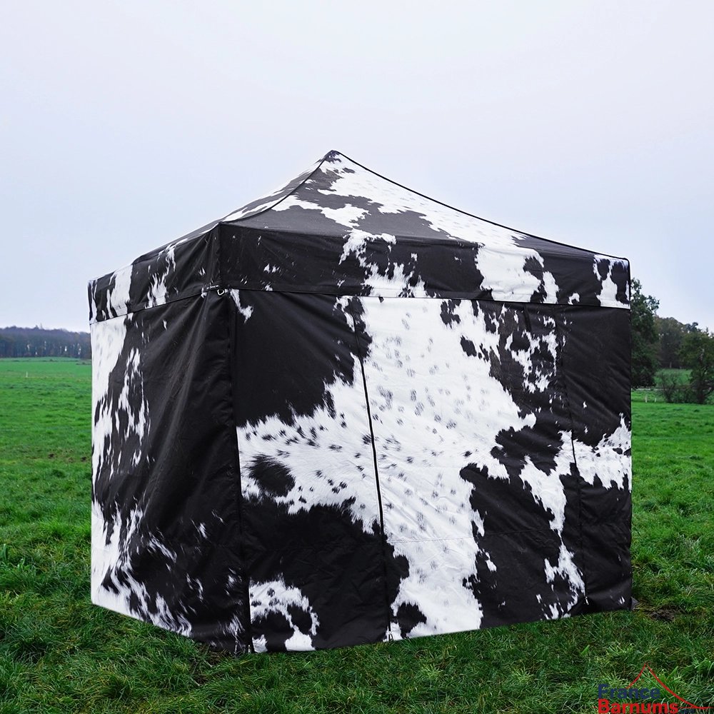 Barnum 3x3m imprimé Peau de Vache collection Capsule#2 Barnum 3x3m imprimé Peau de Vache collection Capsule#2
