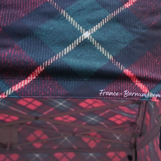 Tente pliante 3x3m imprimé Tartan - Collection Capsule #2 | France Barnums Tente pliante 3x3m imprimé Tartan - Collection Capsule #2 | France Barnums