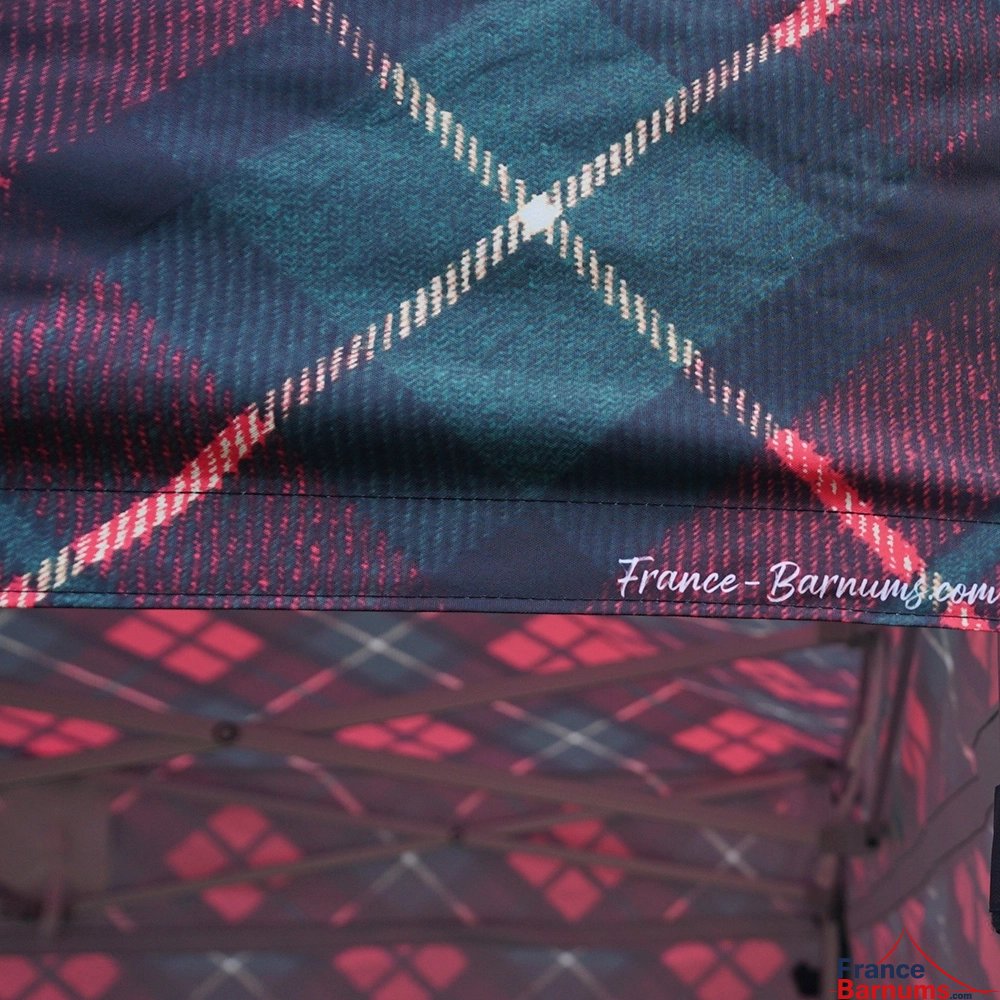 Tente pliante 3x3m imprimé Tartan - Collection Capsule #2 | France Barnums Tente pliante 3x3m imprimé Tartan - Collection Capsule #2 | France Barnums