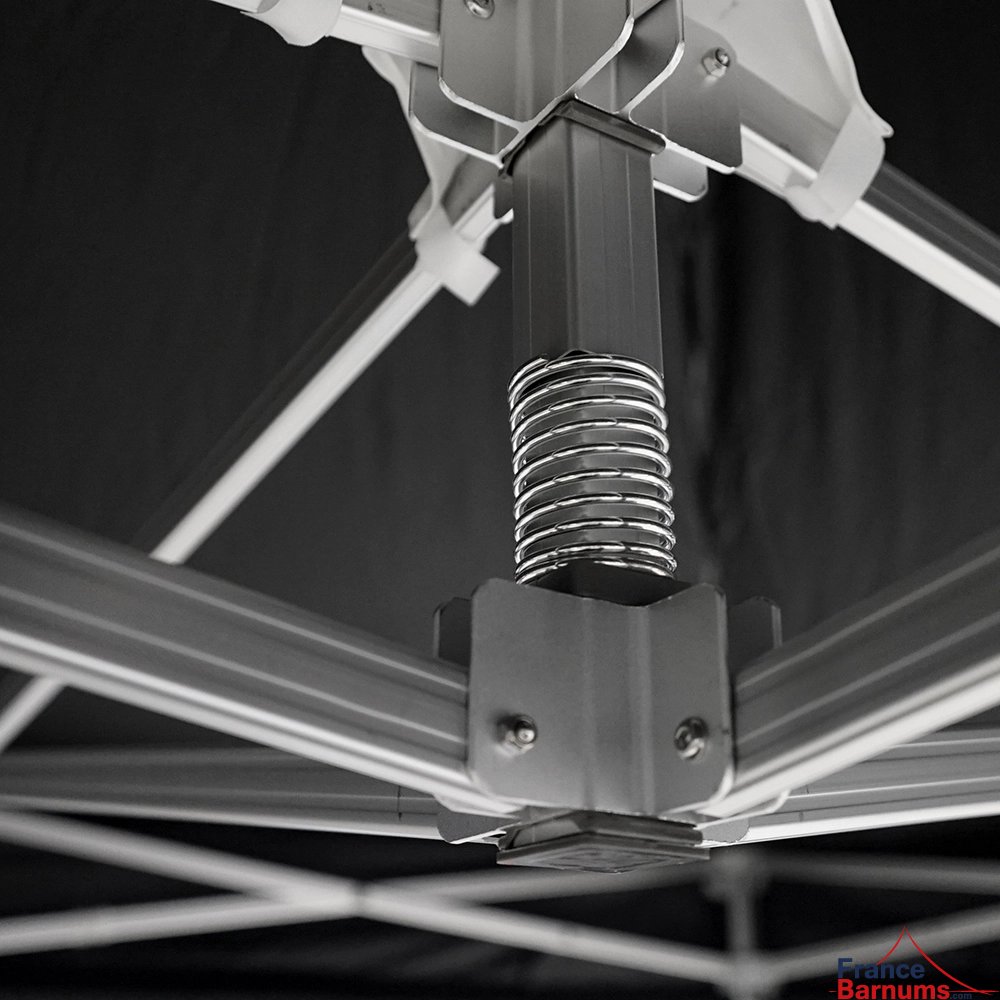 Mât à ressort barnum pliant alu Pro 55 AUVENT norme M2 3x3m noir