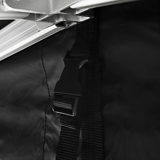 Sangles de tension bâche de toit barnum pliant alu Pro 55 AUVENT norme M2 3x3m noir