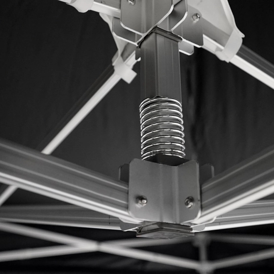 Mât à ressort barnum pliant alu Pro 55 AUVENT norme M2 4x4m noir