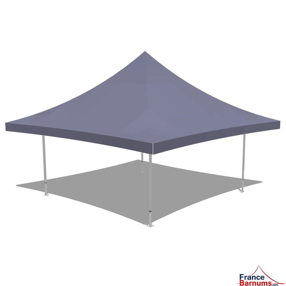 Tonnelle Pliante Alu Pro 55 AUVENT M2 4mx4m NOIR 380gr/m²