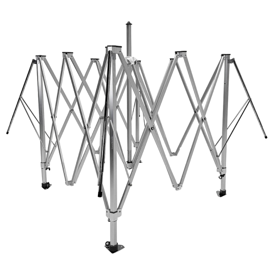 Structure pliée de Barnum Alu Pro 55 AUVENT M2 3mx3m NOIR 380gr/m²