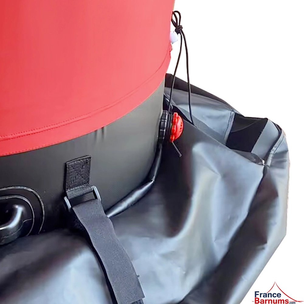 En option : des lests à positionner au pied de la colonne qui sont équipés de sangles à velcro En option : des lests à positionner au pied de la colonne qui sont équipés de sangles à velcro