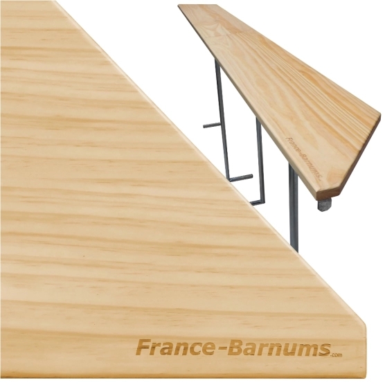 Comptoir buvette en bois pour Barnum pliant stand buvette modulable 4x4m ALU PRO 55 AUVENT