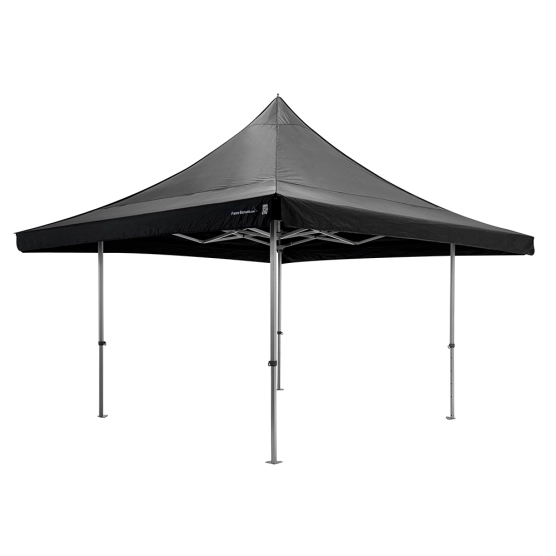 Barnum pliant ALU PRO 55 AUVENT 4x4m pour stand buvette modulable - Noir
