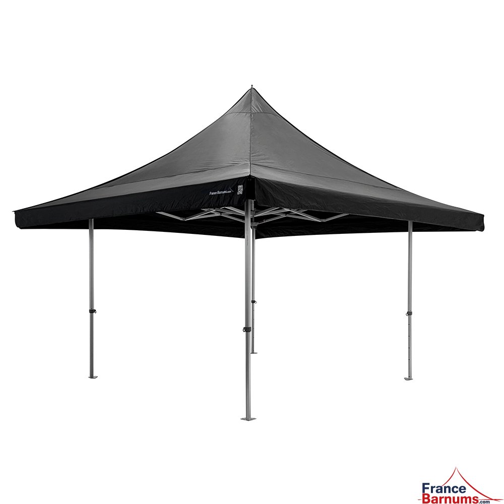 Barnum pliant ALU PRO 55 AUVENT 4x4m pour stand buvette modulable - Noir