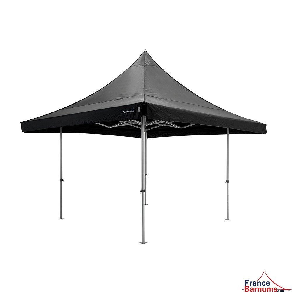 Barnum pliant ALU PRO 55 AUVENT 3x3m pour stand buvette modulable - Noir