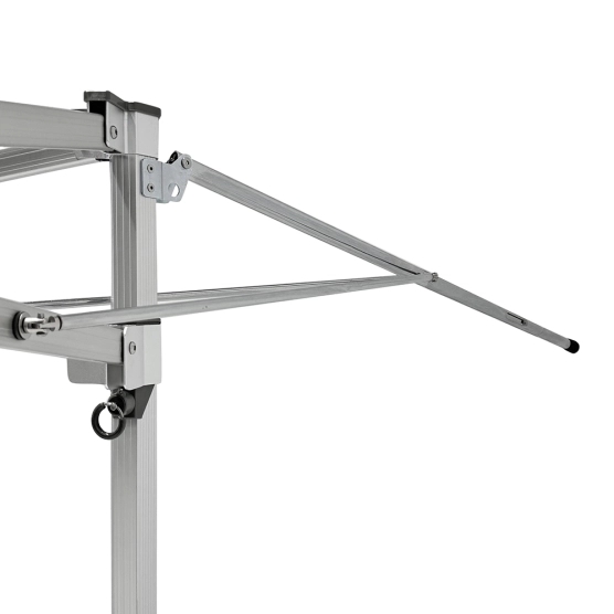 Bras à déploiement automatique du barnum auvent - stand buvette personnalisable ALU PRO 55 AUVENT