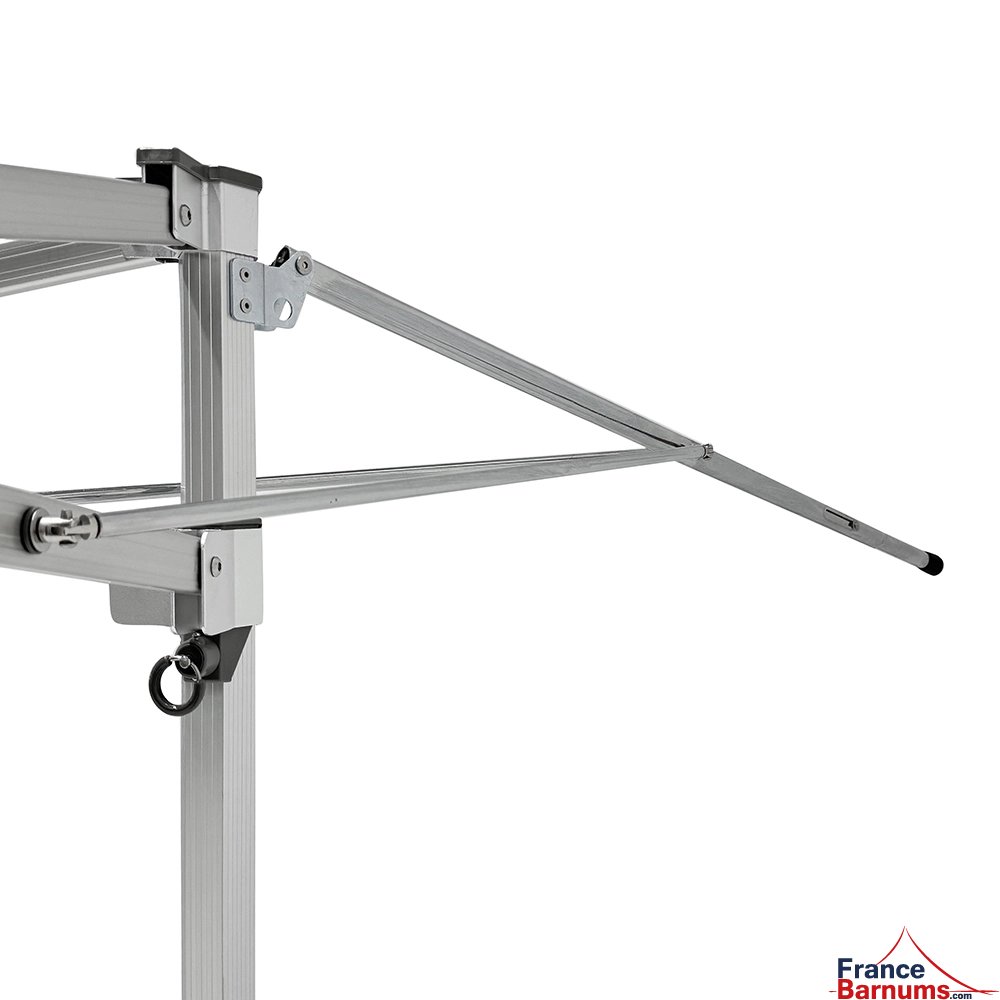 Bras à déploiement automatique du barnum auvent - stand buvette personnalisable ALU PRO 55 AUVENT