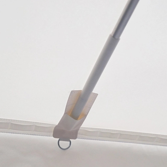 toile de parasol avec fourreaux en PVC