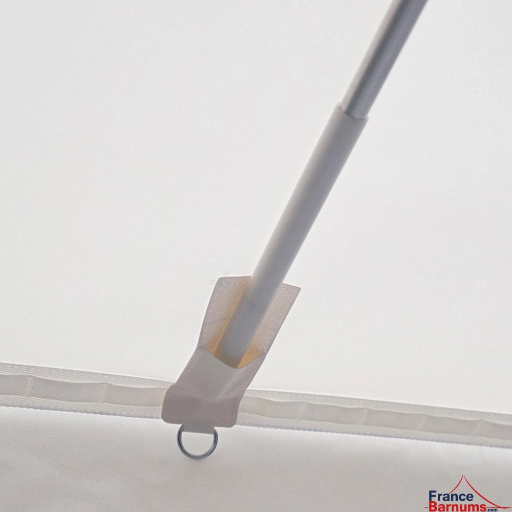 toile de parasol avec fourreaux en PVC