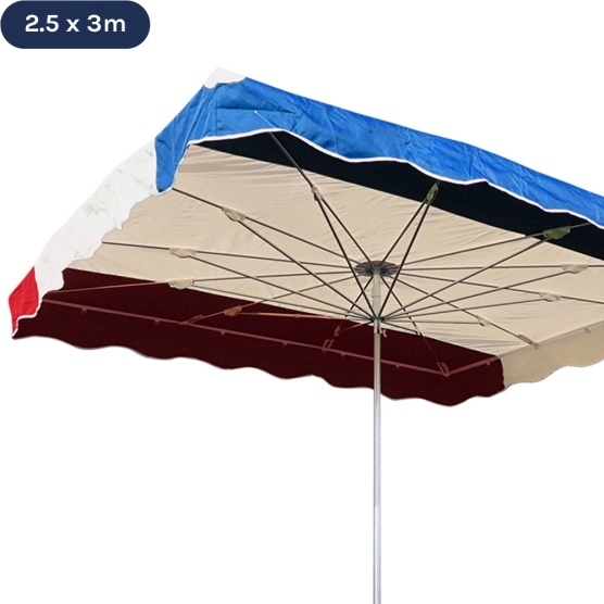 Parasol forain 250x300cm tricolore