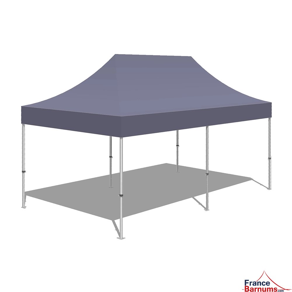 Tonnelle Pliante Alu Pro 55 ECO 520 M2 3mx6m BLANC 520gr/m²