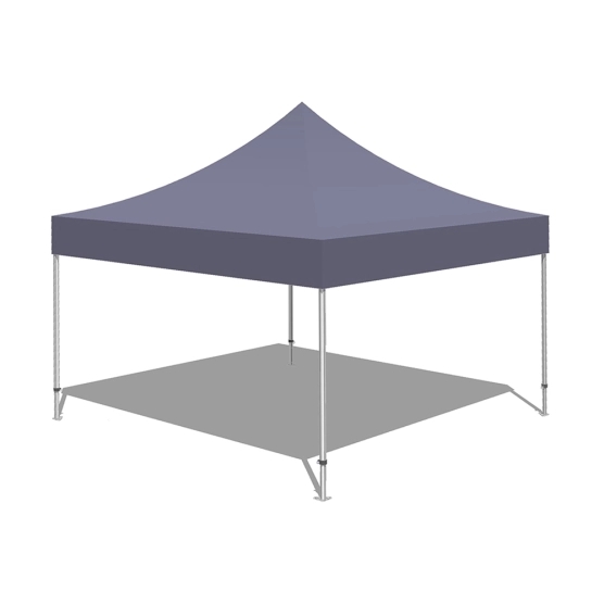 Tonnelle Pliante Alu Pro 55 ECO 520 M2 4mx4m BLANC 520gr/m²