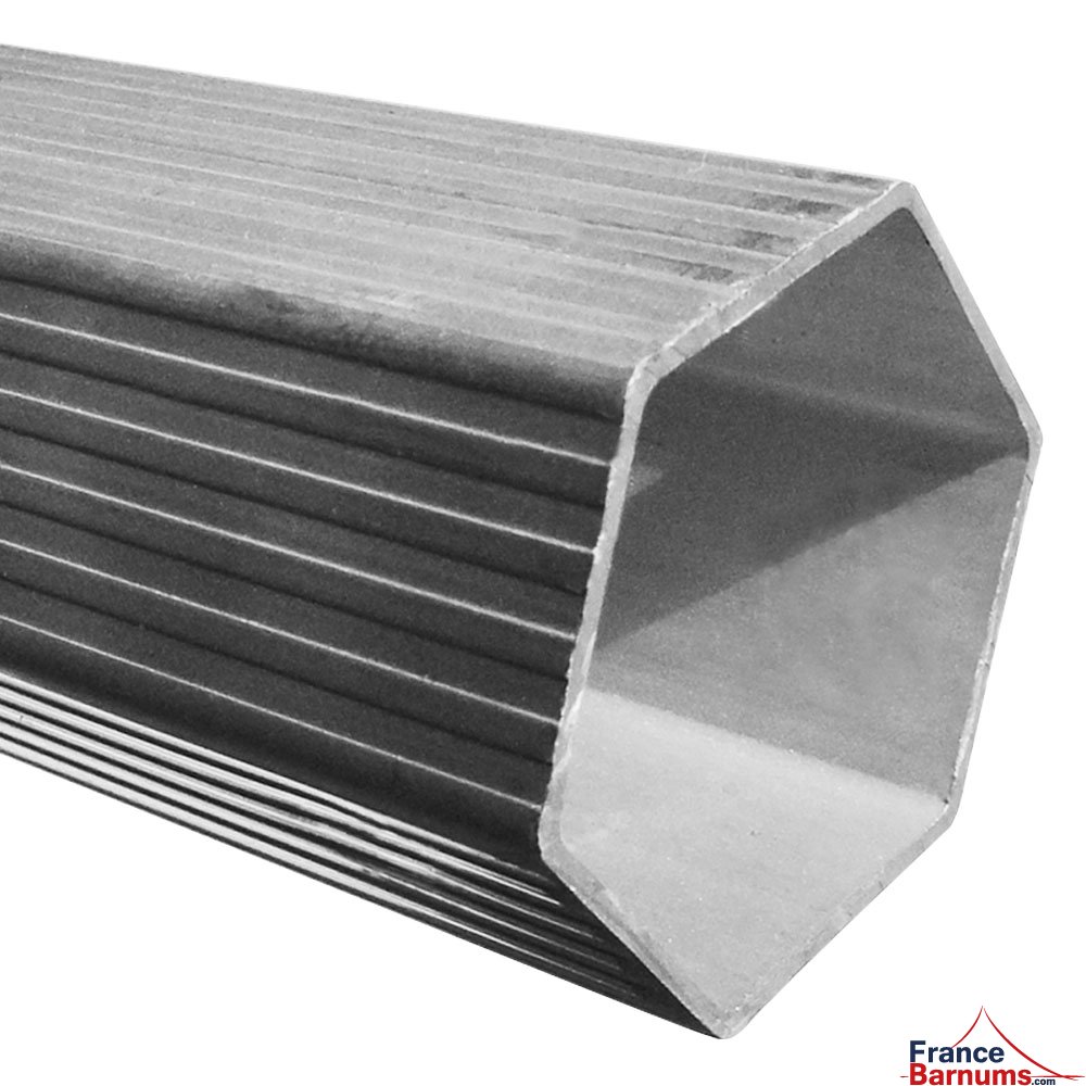 Structure hexagonale de Ø55mm épaisseur 2mm alu Pro 55 ECO 520 norme M2 4mx6m blanc 520g/m²