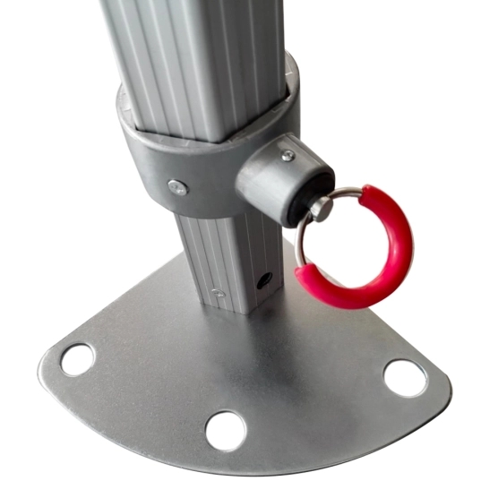 Grande platine barnum pliant alu Pro 55 ECO 520 norme M2 4mx8m blanc Pack Côtés 520gr/m²