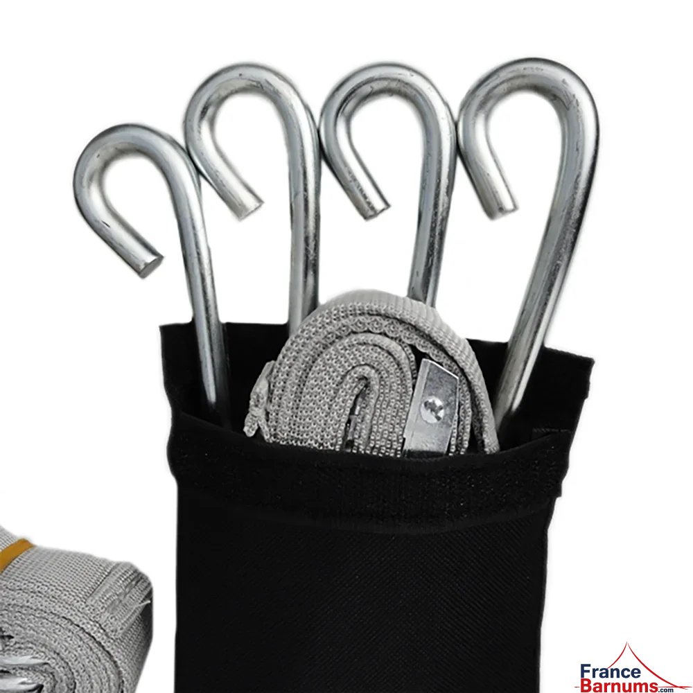 Pack de 2 kits d'arrimage pour sécuriser votre barnum pliant et assurer une bonne prise au sol