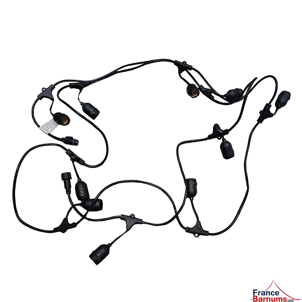 Guirlandes guinguette unie pour barnum pliant et tente de réception