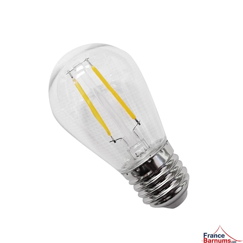 12 ampoules blanc chaud pour guirlande guinguette unie