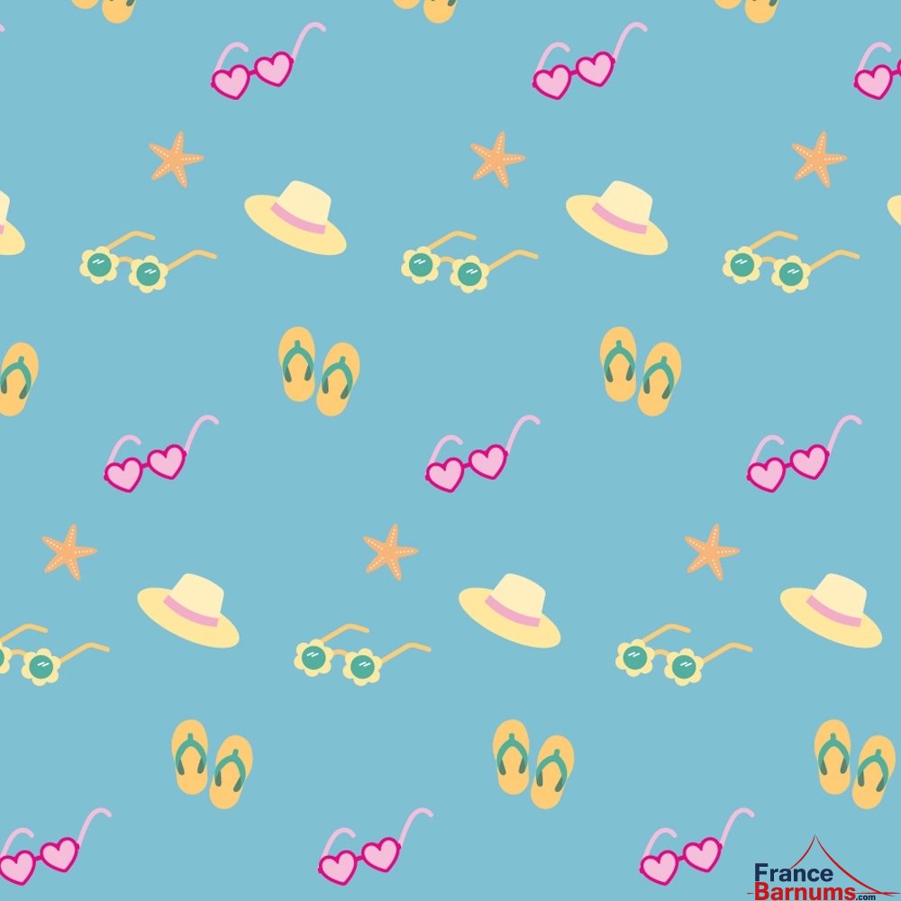 Impression de bâche de barnum pliant des objets de plage