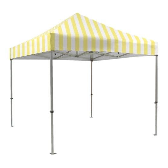 Impressions sur toits de barnums pliants Collection CAPSULE été 2024 - Série SUNNY Alu Pro 45 LUXE