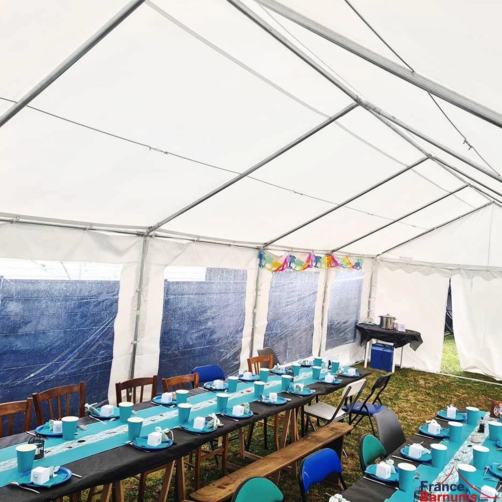 Chapiteau de festivités MEDIUM en PVC de 40m²