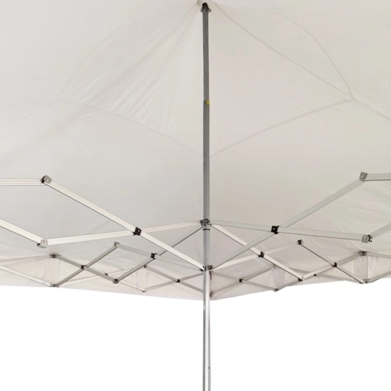 Mât et ciseaux de Barnum pliant Alu Pro 55 ECO 520 M2 5mx5m BLANC + Pack Fenêtres 520gr/m²