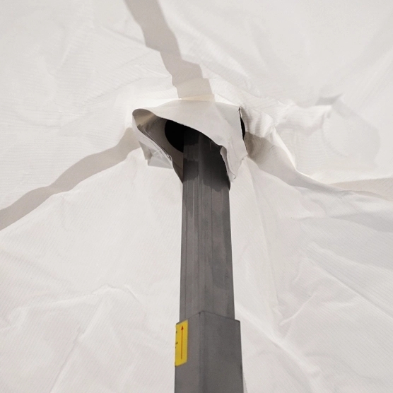 Fourreau pour extension de mât pour Alu Pro 55 ECO 520 M2 5mx5m BLANC + Pack Fenêtres 520gr/m