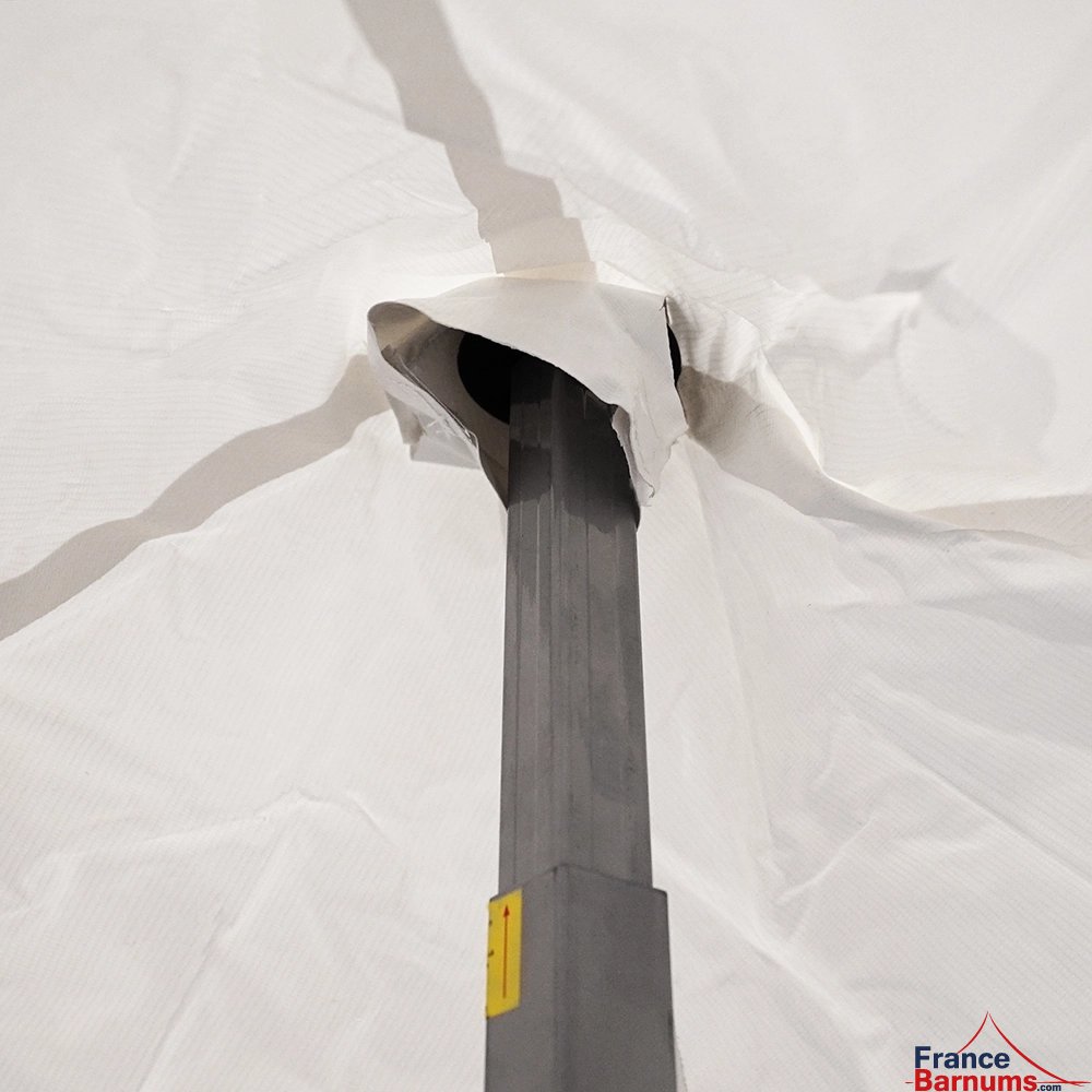 Fourreau pour extension de mât pour Alu Pro 55 ECO 520 M2 5mx5m BLANC + Pack Fenêtres 520gr/m