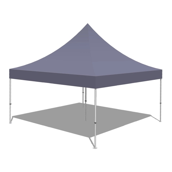 Tonnelle Pliante Alu Pro 55 ECO 520 M2 5mx5m BLANC 520gr/m² Tonnelle Pliante Alu Pro 55 ECO 520 M2 5mx5m BLANC 520gr/m²