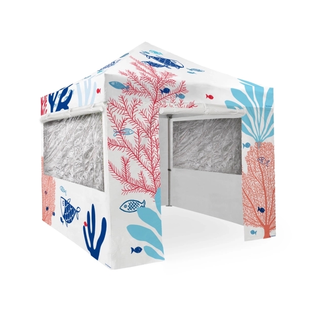 Barnum pliant imprimé - Capsule OCEAN - 3mx3m - Pack Fenêtres Special