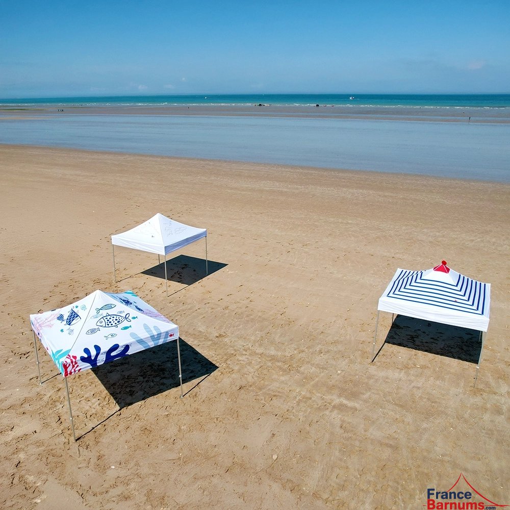 Barnum pliant imprimé - Capsule Capsule MARINIERE - 3mx3m